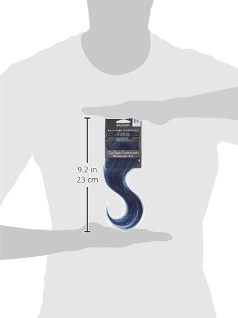 Balmain Tape + Clip Extensions 25cm, Blue Ray