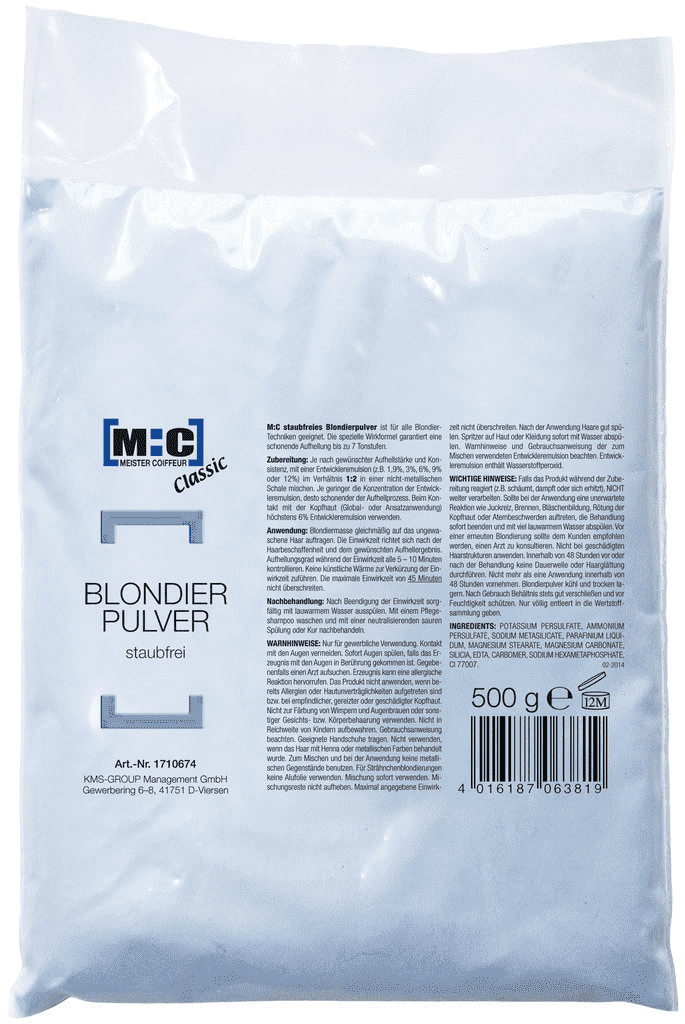 M:C 500 g Blondierpulver Classic Blondierbeutel  500g