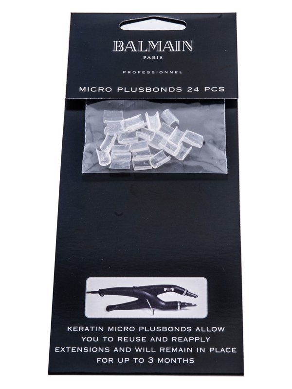 Balmain Micro Bonding Fill-In Micro Plusbonds, 24 Stück, 1er Pack, (1x 24 Stück)