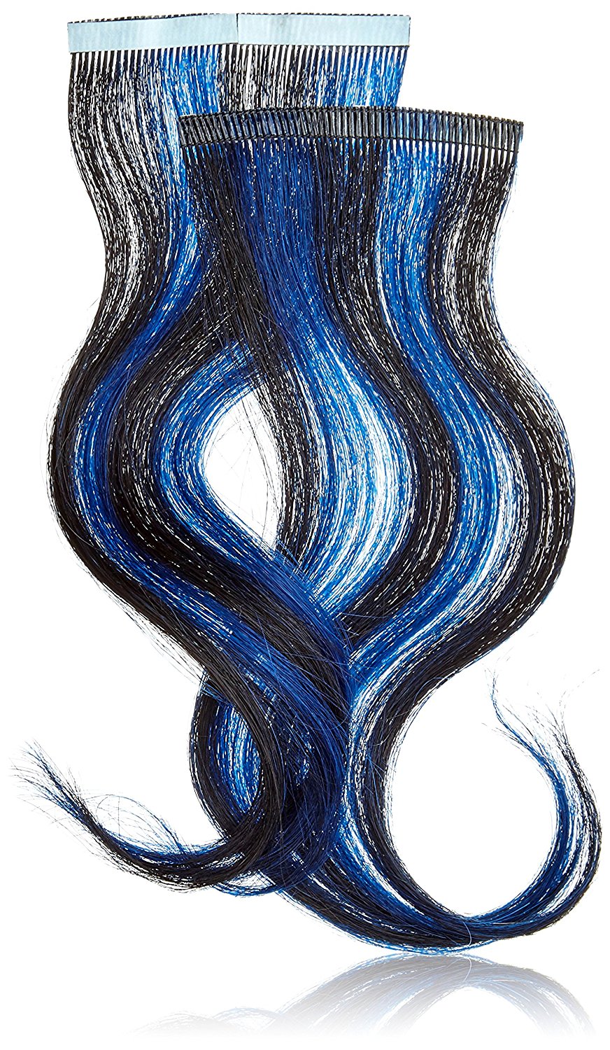 Balmain Tape + Clip Extensions 25cm, Blue Ray