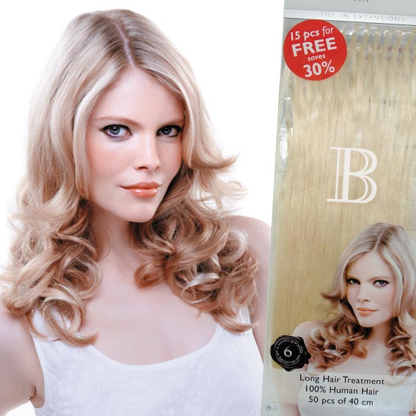 Balmain Extensions Valuepack HH 50 Stück 55cm L10 / 613 Super Light Blonde Natural Straight